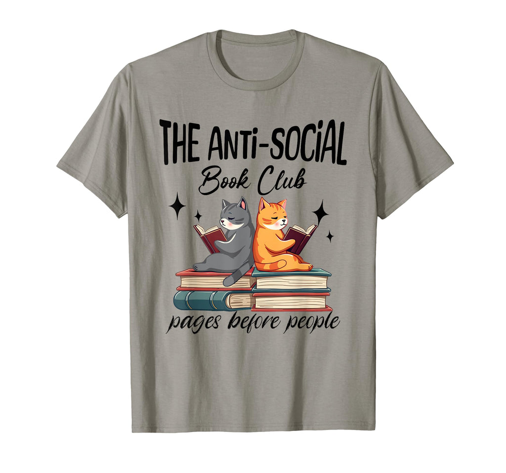 Anti Social Book Club Funny Book T-Shirt - Minimalist Print Men Women - T-Shirt, Sweatshirt, Hoodie
