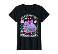 Just Who Loves Dragons And Books Dragon T-Shirt - Graphic Print for Adults - T-Shirt, Sweatshirt, Hoodie