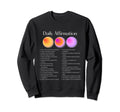 Daily Affirmation Manifest Positive Sweatshirt - Graphic Print Men Women - T-Shirt, Sweatshirt, Hoodie