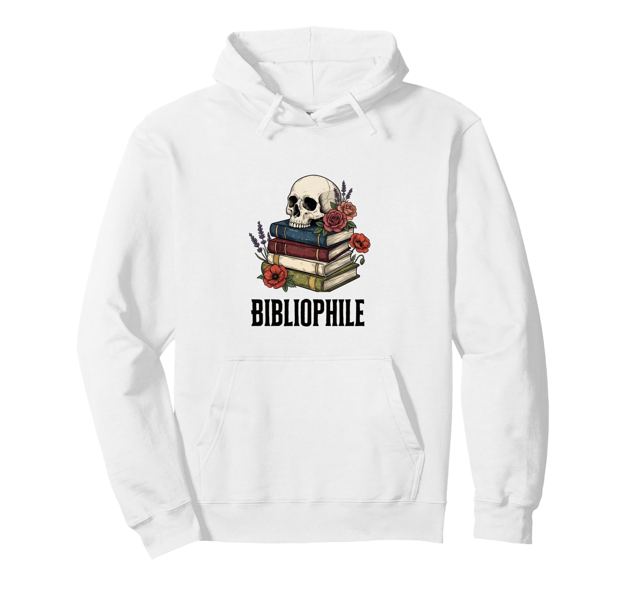 Bibliophile Academia Book Lover Skull And Hoodie - Graphic Print Unisex - T-Shirt, Sweatshirt, Hoodie