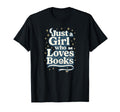 Just Who Loves Books Starry Moon Book T-Shirt - Custom Art Print Unisex - T-Shirt, Sweatshirt, Hoodie