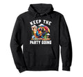 Keep Party Going Funny Parrot Tribute Hoodie - Minimalist Print Unisex - T-Shirt, Sweatshirt, Hoodie