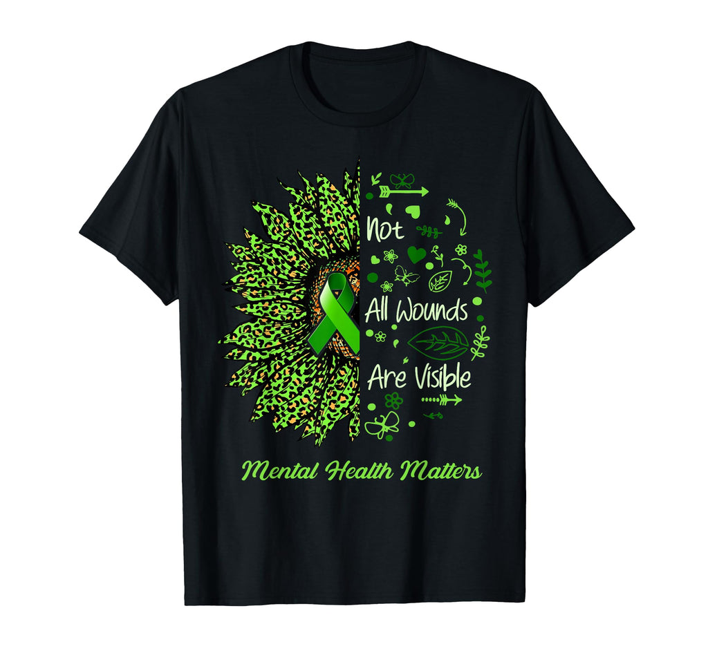 Not All Wounds Are Visible Daisy T-Shirt - Aesthetic Graphic Men Women - T-Shirt, Sweatshirt, Hoodie