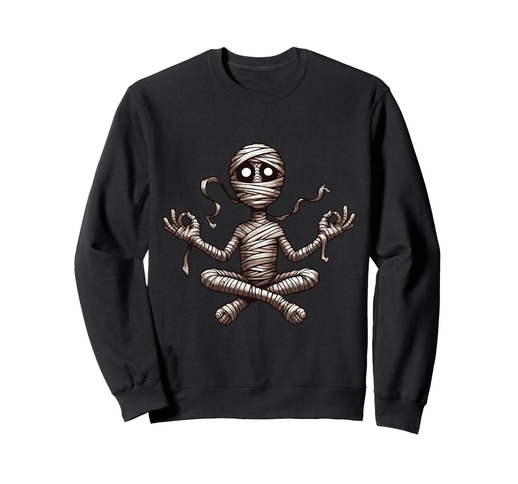 Meditation Mummy Yoga Pose Sweatshirt - Streetwear Style for Adults - T-Shirt, Sweatshirt, Hoodie
