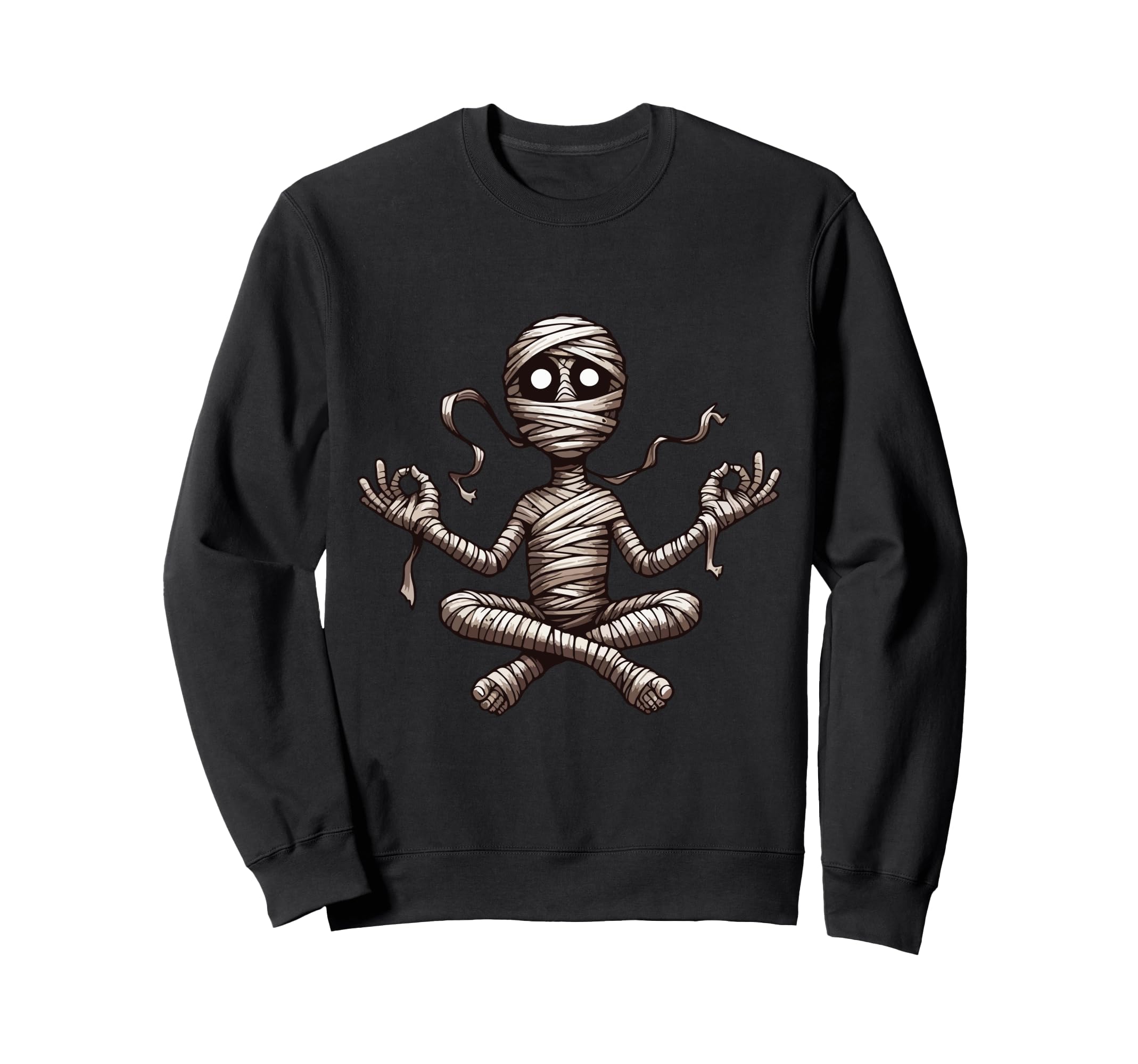 Meditation Mummy Yoga Pose Sweatshirt - Streetwear Style for Adults - T-Shirt, Sweatshirt, Hoodie