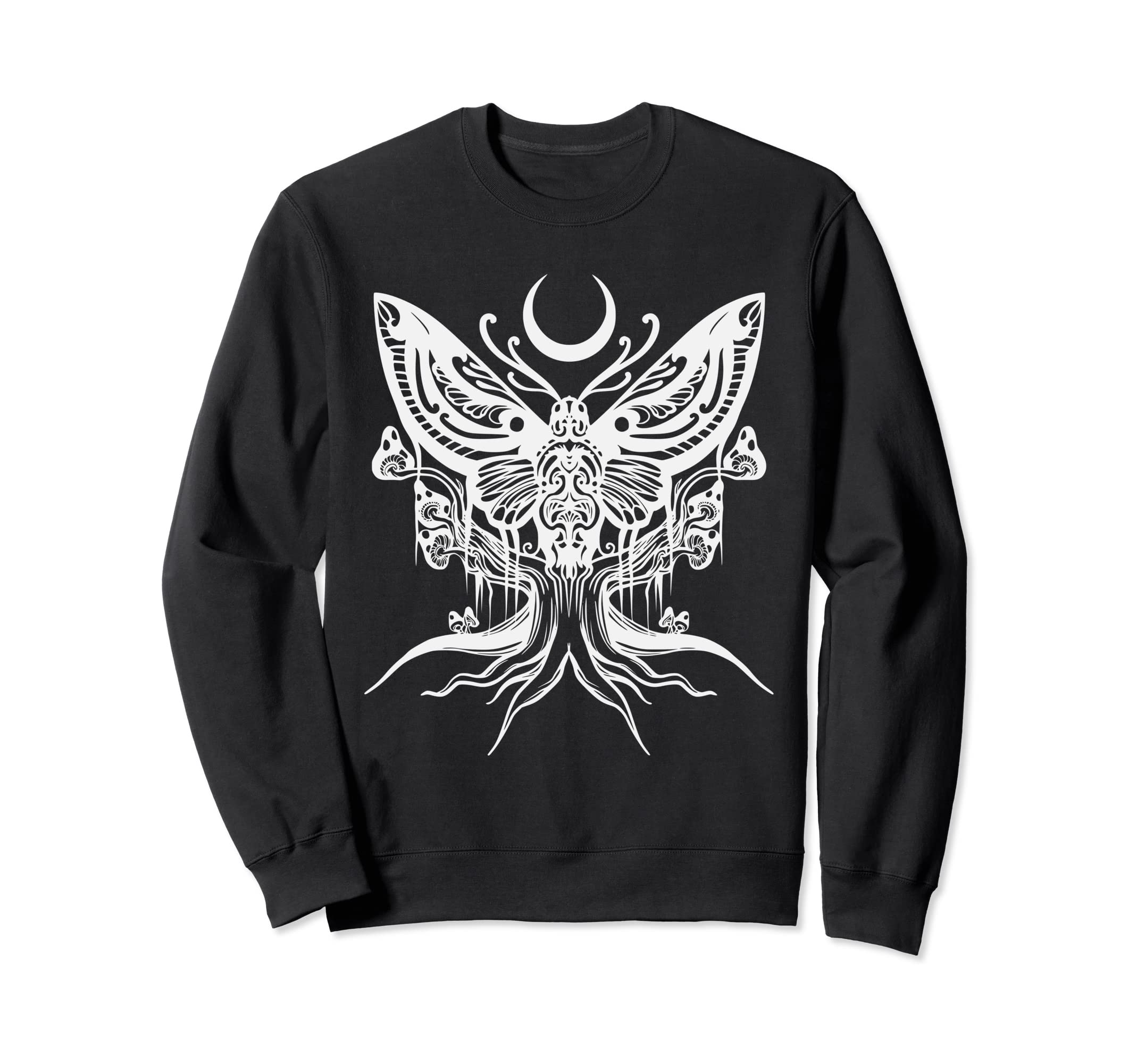 Mystical Moth Goth Horror Sweatshirt - Aesthetic Graphic Men Women - T-Shirt, Sweatshirt, Hoodie