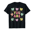 Positive Affirmations You Are Loved Worthy T-Shirt - Graphic Print Unisex - T-Shirt, Sweatshirt, Hoodie