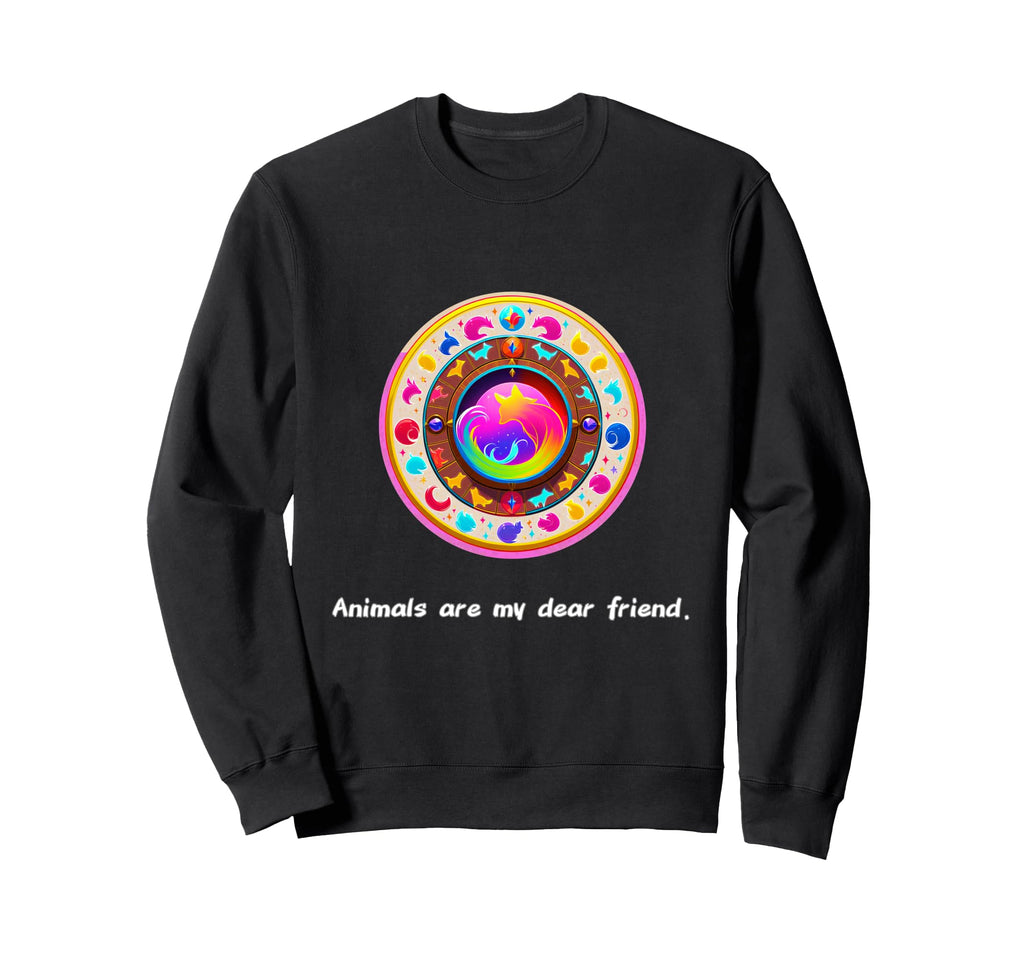 Animals Are My Best Friends Sacred Sweatshirt - Custom Art Print Men Women - T-Shirt, Sweatshirt, Hoodie