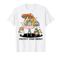 Frog Mushroom Protect Your Energy Eye T-Shirt - Novelty Apparel Unisex - T-Shirt, Sweatshirt, Hoodie