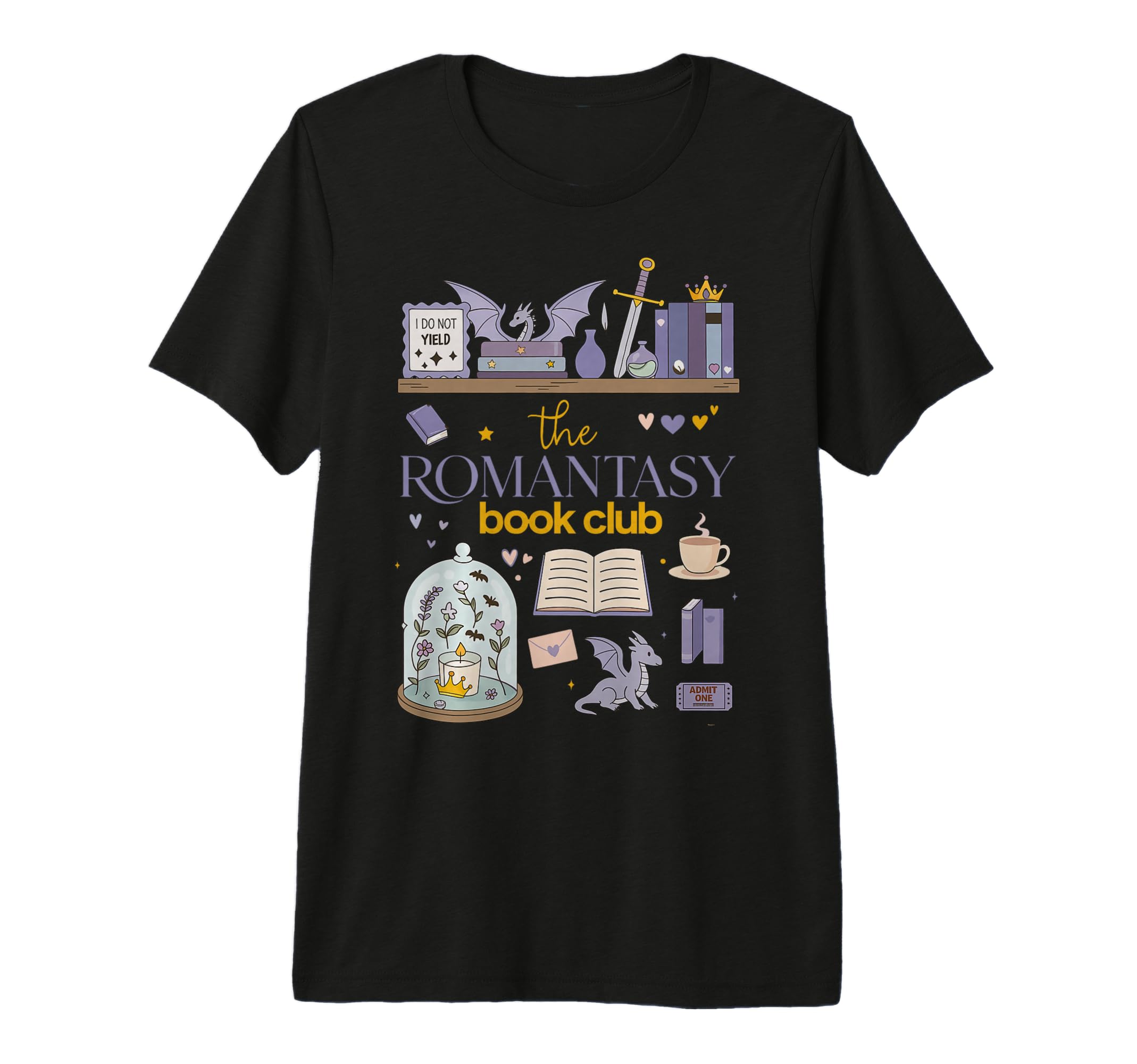 Dragon Romantasy Book Club T-Shirt - Minimalist Print Men Women - T-Shirt, Sweatshirt, Hoodie