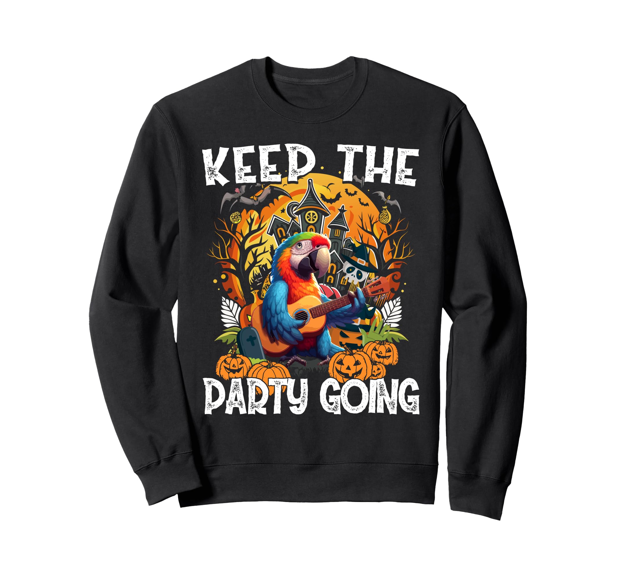 Keep Party Going Funny Halloween Sweatshirt - Aesthetic Graphic Men Women - T-Shirt, Sweatshirt, Hoodie