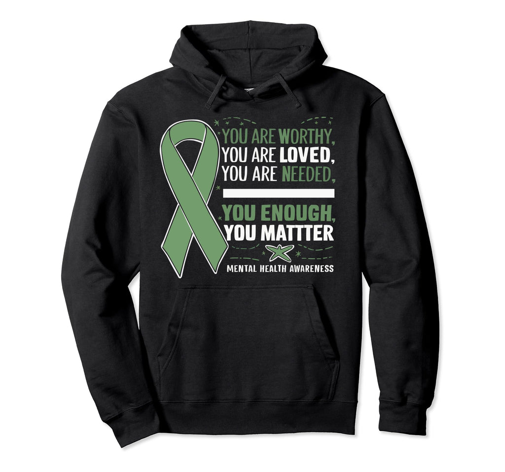 Suicide Awareness Depression Anxiety Hoodie - Aesthetic Graphic Unisex - T-Shirt, Sweatshirt, Hoodie