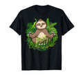 Happy Sloth Breath Mindfulness T-Shirt - Minimalist Print for Adults - T-Shirt, Sweatshirt, Hoodie