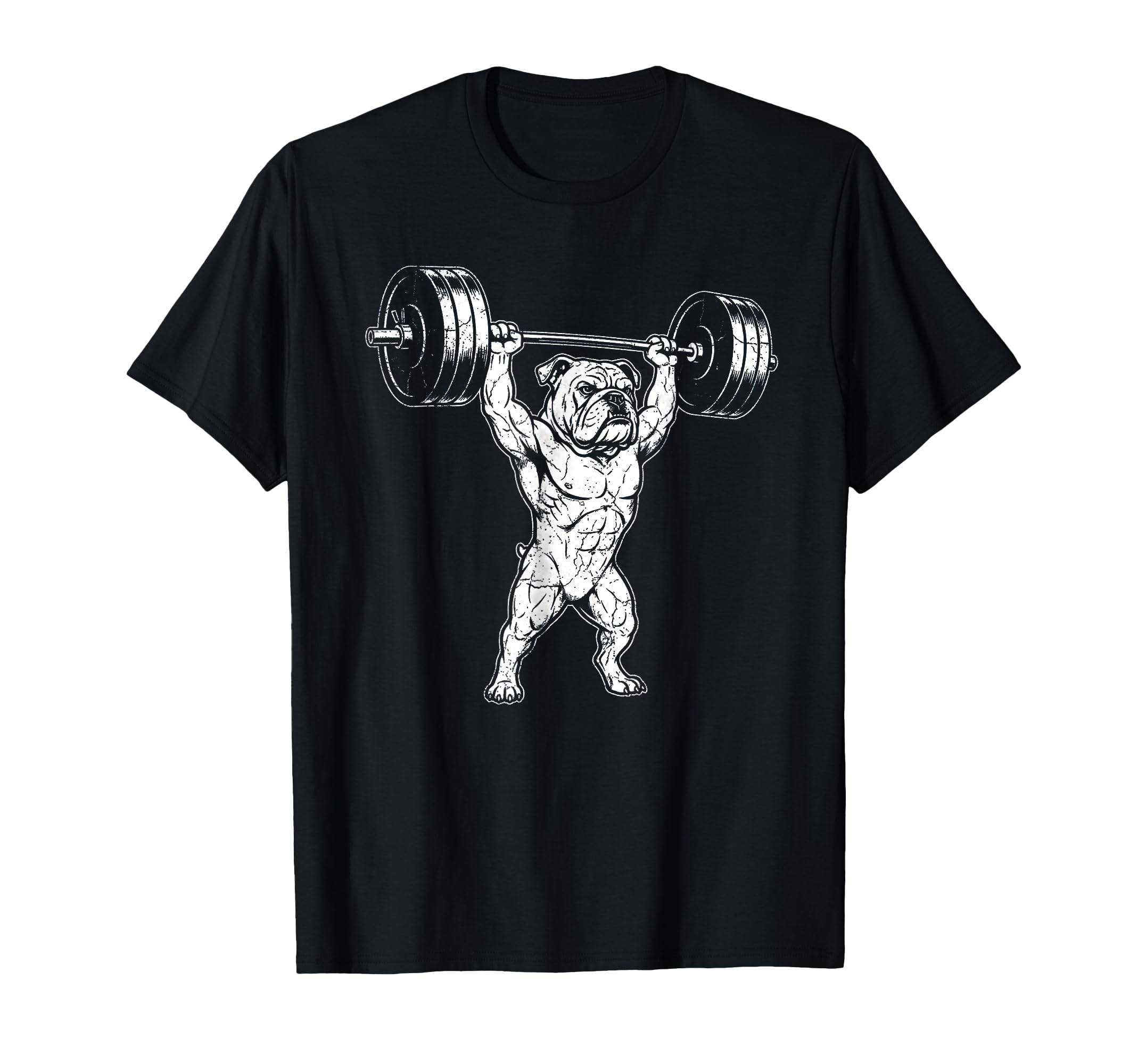 English Bulldog Weightlifting Gym T-Shirt - Trendy Graphic for Adults - T-Shirt, Sweatshirt, Hoodie
