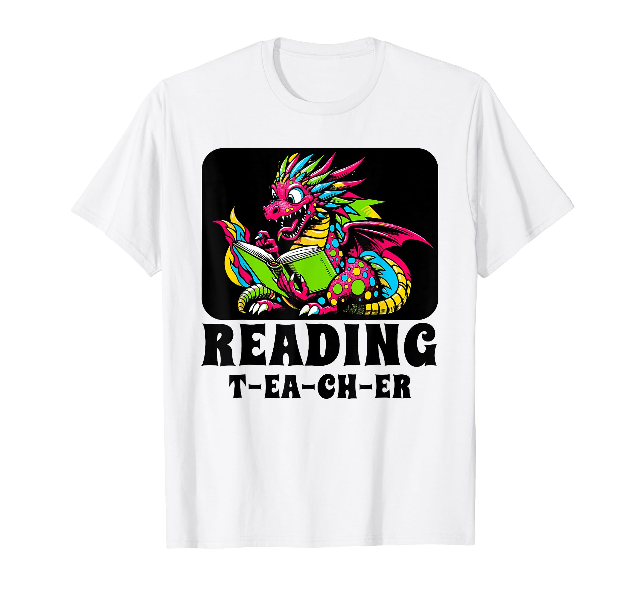 Reading Teacher Book Books Teaching T-Shirt - Trendy Graphic for Adults - T-Shirt, Sweatshirt, Hoodie