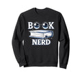 Book Nerd Typography Minimalist Sweatshirt - Unique Graphic for Adults - T-Shirt, Sweatshirt, Hoodie
