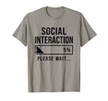 Social Battery Low Funny Introvert T-Shirt - Custom Art Print Unisex - T-Shirt, Sweatshirt, Hoodie