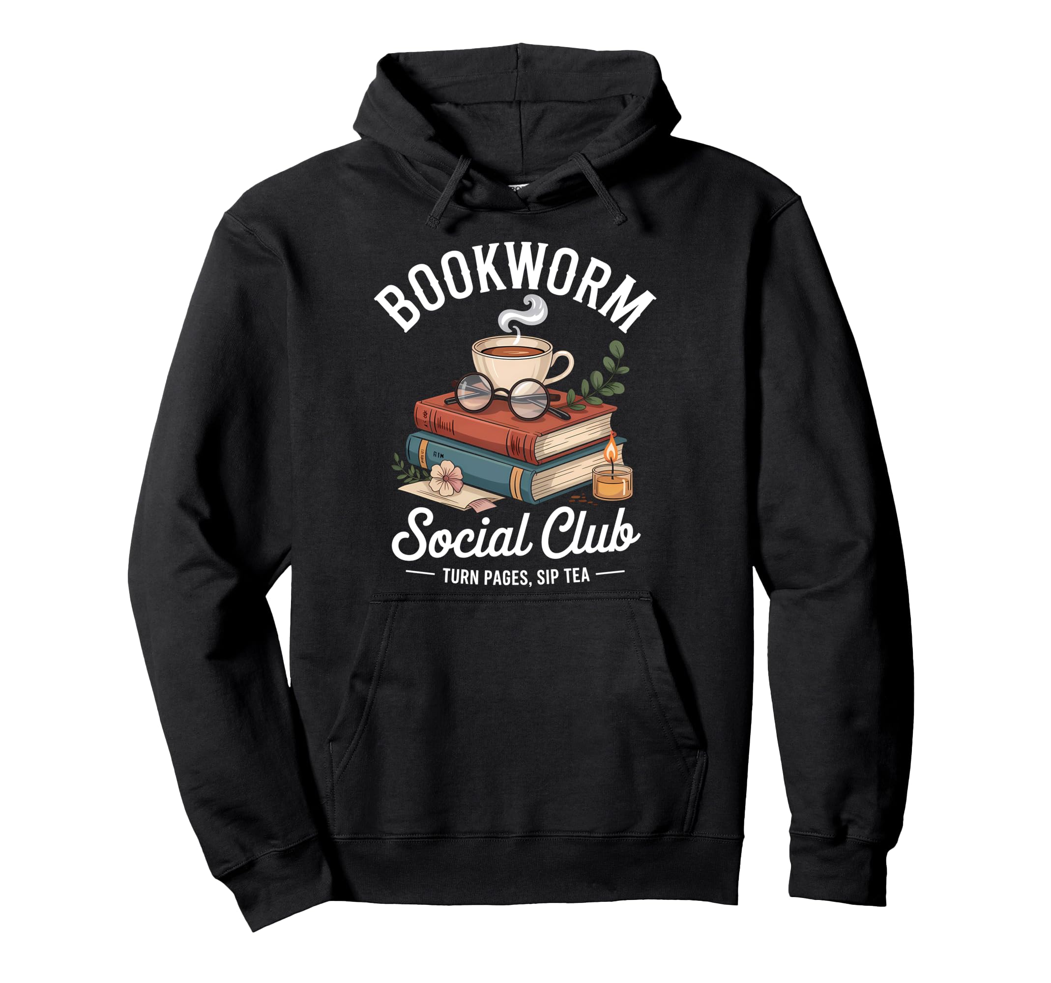Bookworm Social Club Funny Book Hoodie - Aesthetic Graphic for Adults - T-Shirt, Sweatshirt, Hoodie