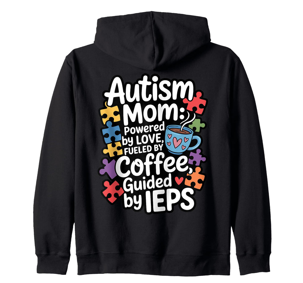 Autism Mom Autism Dad Family Pride Hoodie - Fun Novelty Design Unisex - T-Shirt, Sweatshirt, Hoodie