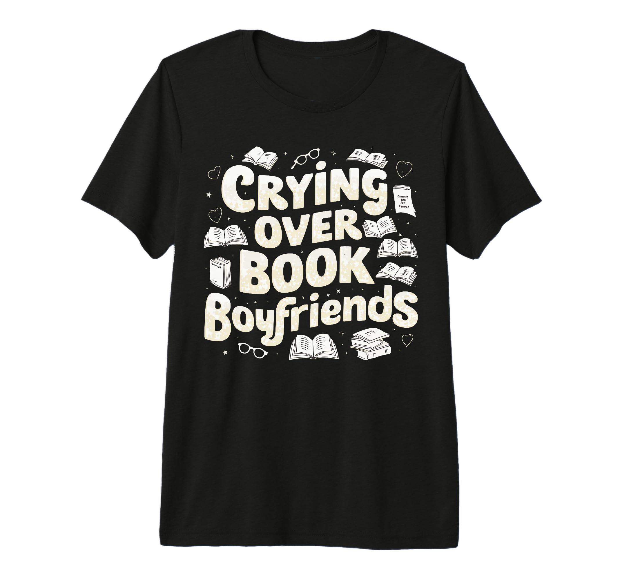 Crying Over Book Boyfriends Tri Blend T-Shirt - Graphic Print Men Women - T-Shirt, Sweatshirt, Hoodie