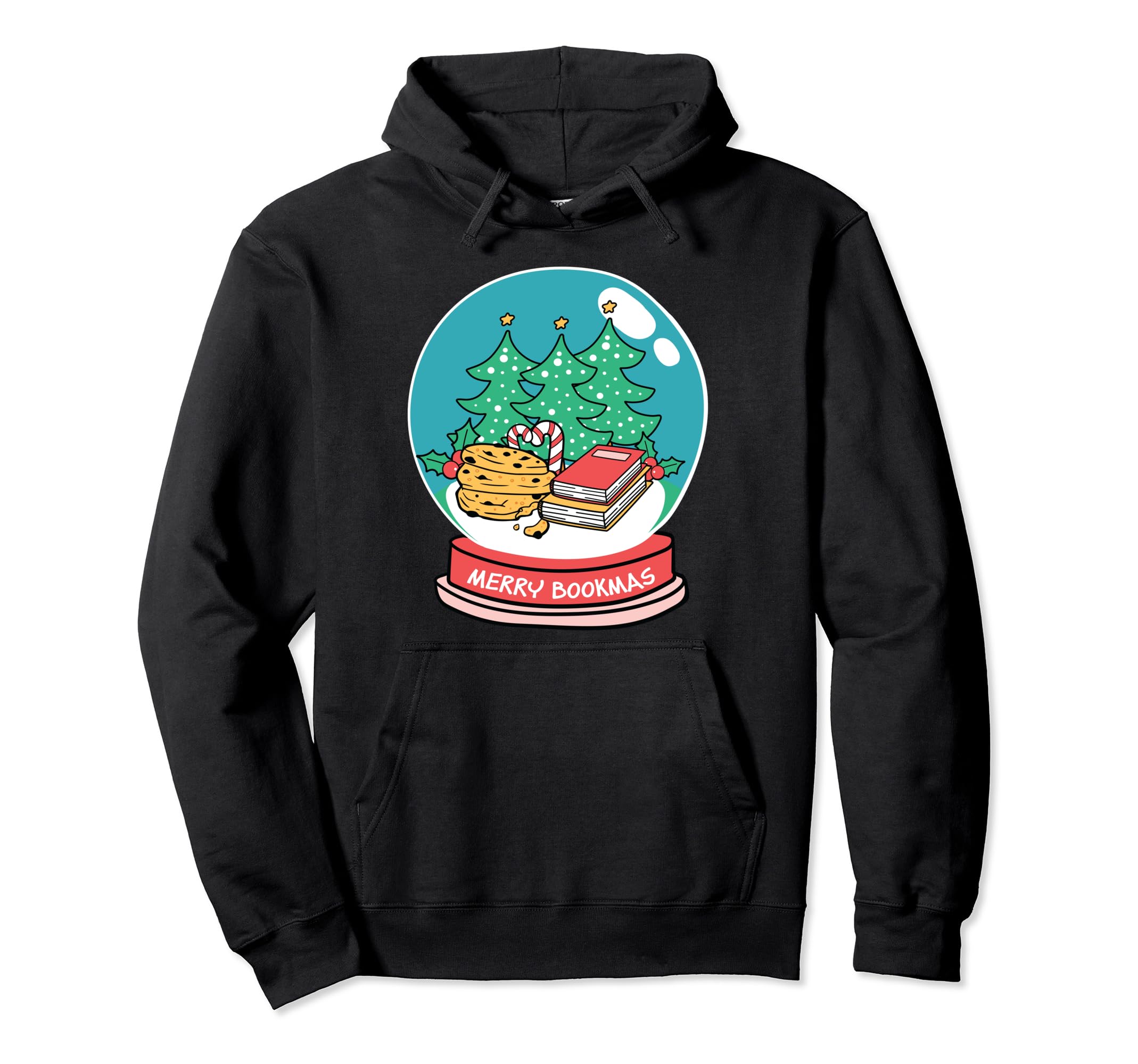 Bibliophile Snowglobe Art Hoodie - Novelty Apparel Men Women - T-Shirt, Sweatshirt, Hoodie