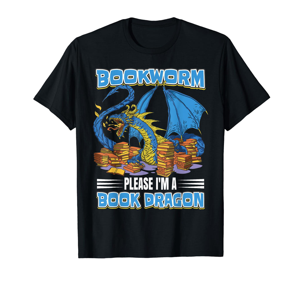 Bookworm Book Dragon Book Lover T-Shirt - Streetwear Style for Adults - T-Shirt, Sweatshirt, Hoodie
