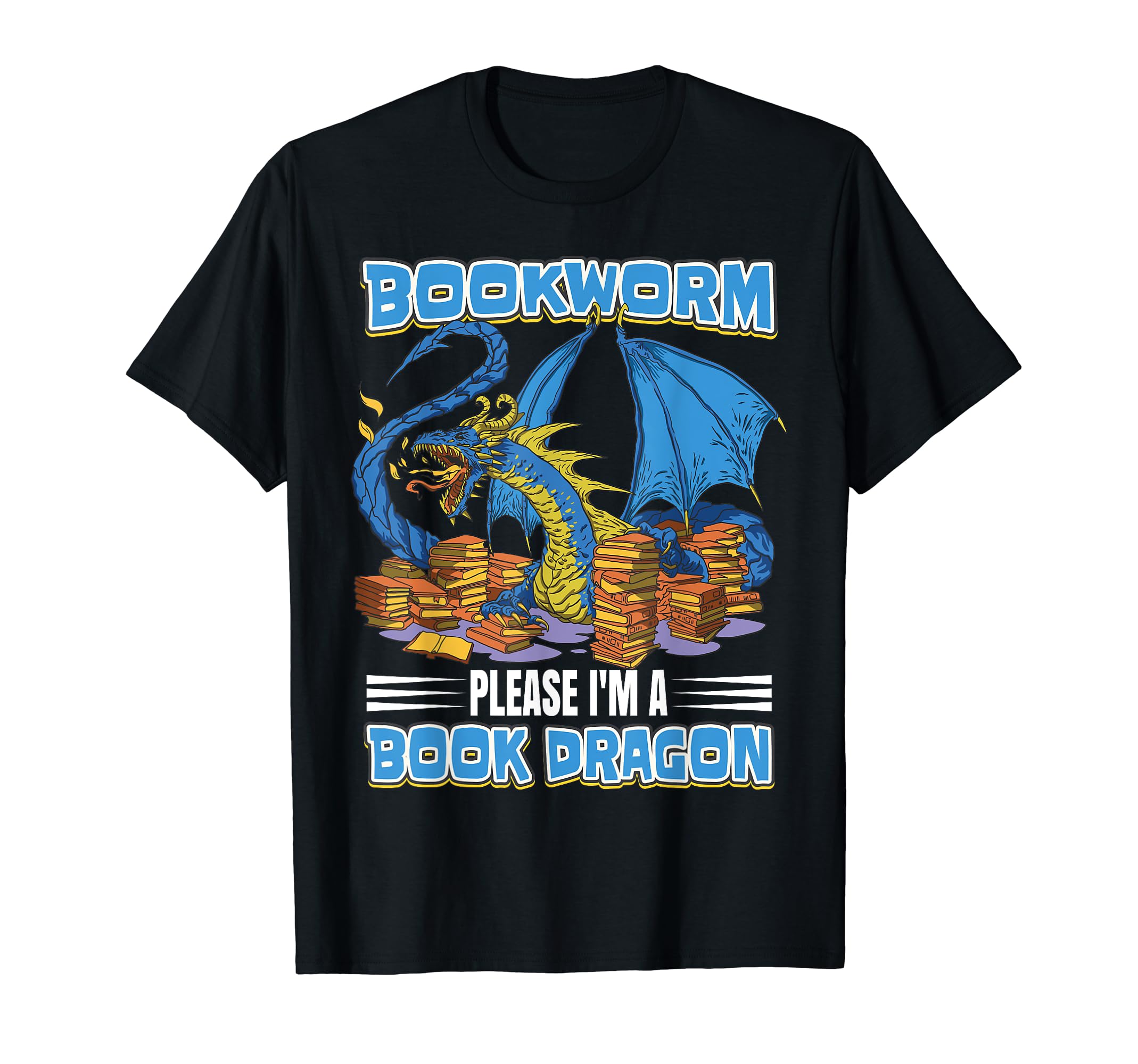 Bookworm Book Dragon Book Lover T-Shirt - Streetwear Style for Adults - T-Shirt, Sweatshirt, Hoodie