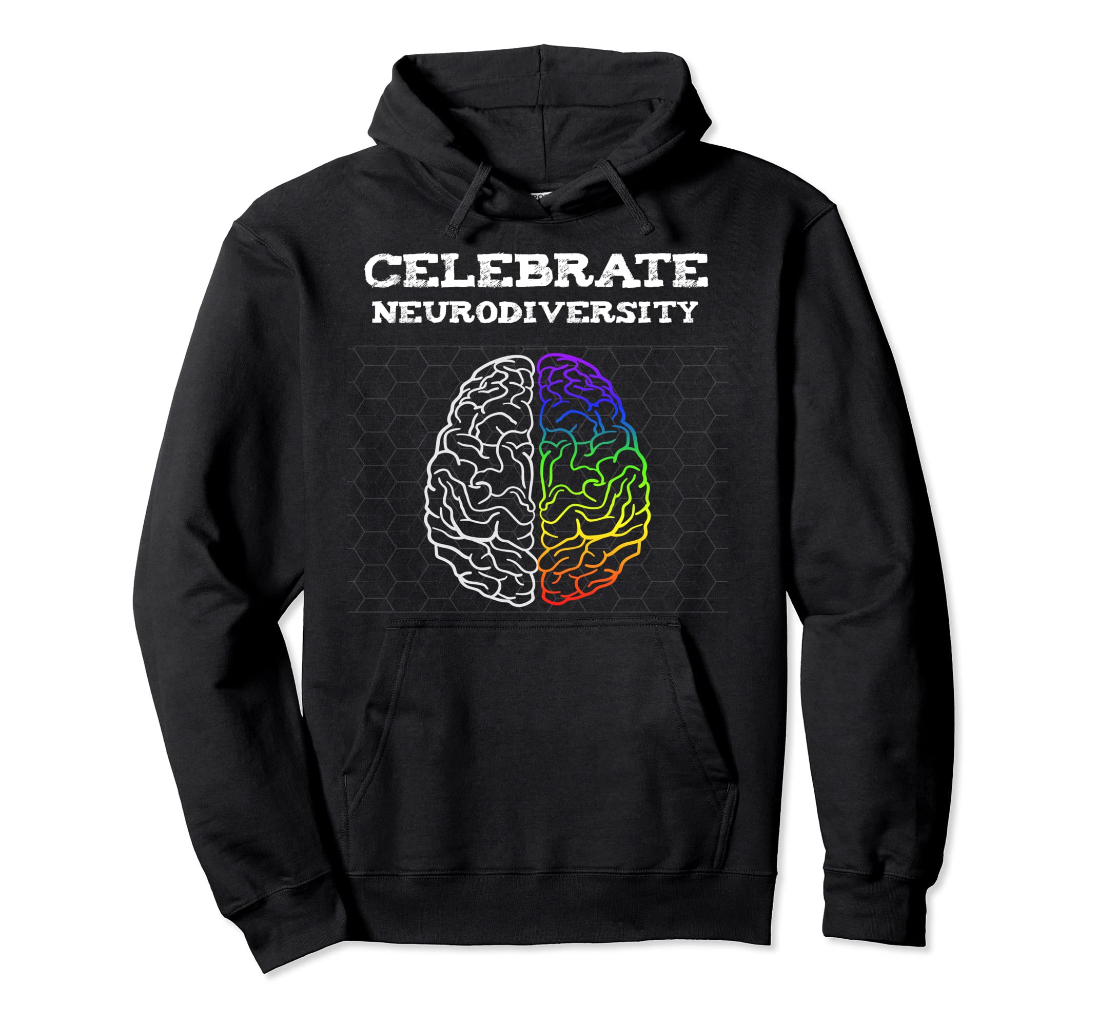Celebrate Neurodiversity Autism Adhd Asd Hoodie - Graphic Print for Adults - T-Shirt, Sweatshirt, Hoodie