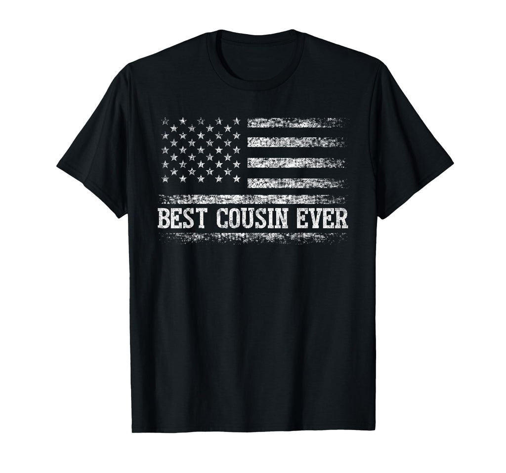 Best Cousin Ever American Flag Funny T-Shirt - Streetwear Style Men Women - T-Shirt, Sweatshirt, Hoodie