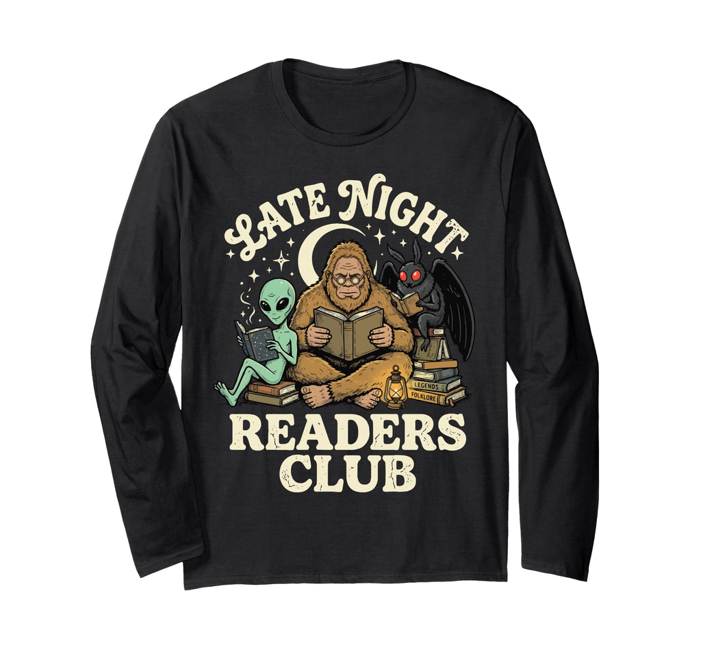 Night Reader Reading Bookworm Sweatshirt - Fun Novelty Design Unisex - T-Shirt, Sweatshirt, Hoodie
