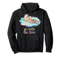 Flow Otter Parent Child Relax Hoodie - Trendy Graphic Men Women - T-Shirt, Sweatshirt, Hoodie