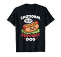 Emotional Support Dog Hot Dog Kawai T-Shirt - Aesthetic Graphic Men Women - T-Shirt, Sweatshirt, Hoodie
