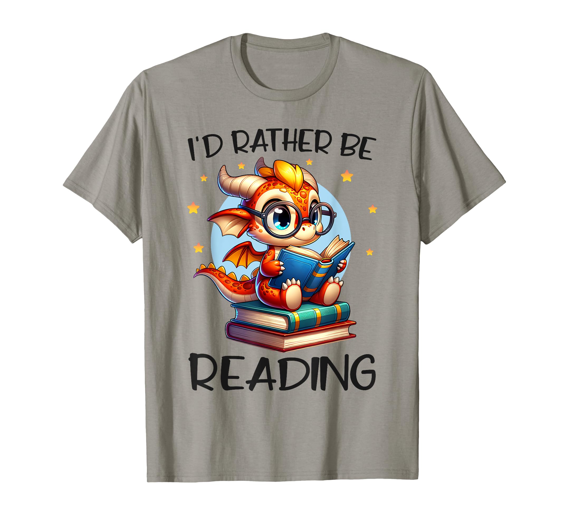 Id Rather Be Reading Book Dragon T-Shirt - Minimalist Print Men Women - T-Shirt, Sweatshirt, Hoodie