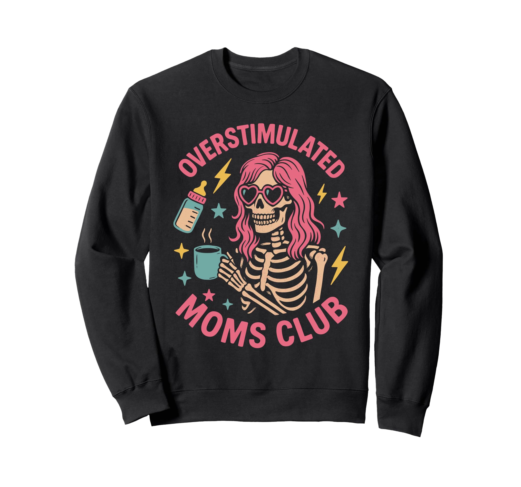 Groovy Moms Club Overstimulated T-Shirt - Novelty Apparel Unisex - T-Shirt, Sweatshirt, Hoodie
