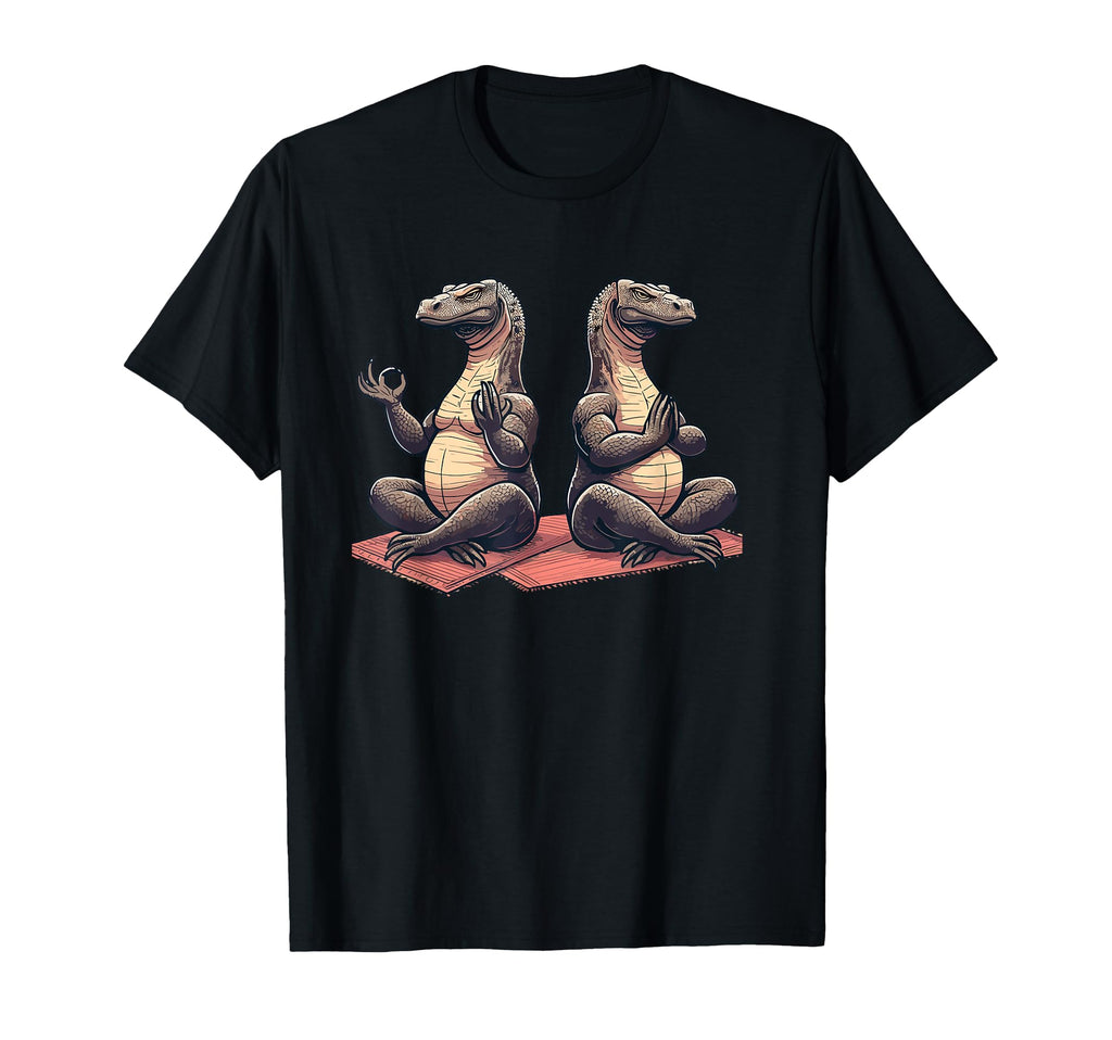 Meditation Komodo Dragon Yoga T-Shirt - Casual Everyday Wear for Adults - T-Shirt, Sweatshirt, Hoodie