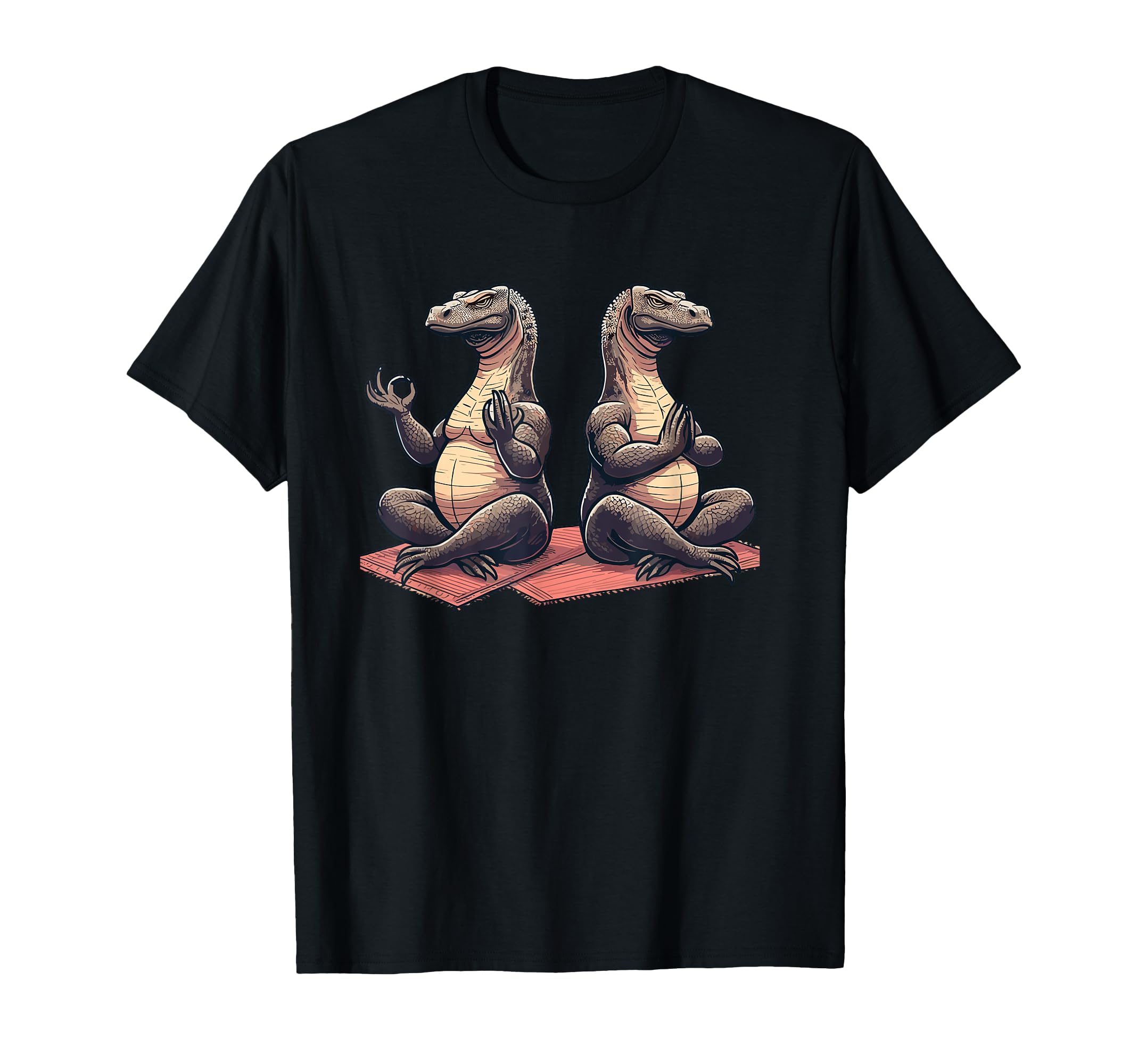 Meditation Komodo Dragon Yoga T-Shirt - Casual Everyday Wear for Adults - T-Shirt, Sweatshirt, Hoodie