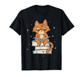 Cat Reading Book Lover Bookworm T-Shirt - Streetwear Style for Adults - T-Shirt, Sweatshirt, Hoodie