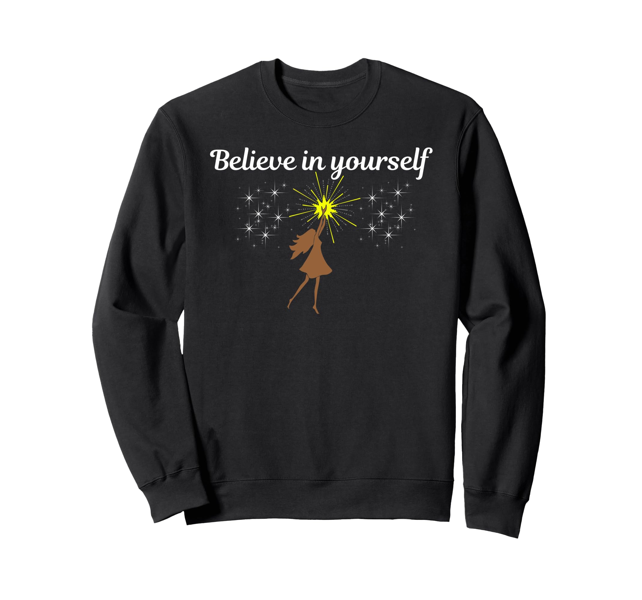 Believe Yourself You Are Enough Sweatshirt - Minimalist Print for Adults - T-Shirt, Sweatshirt, Hoodie