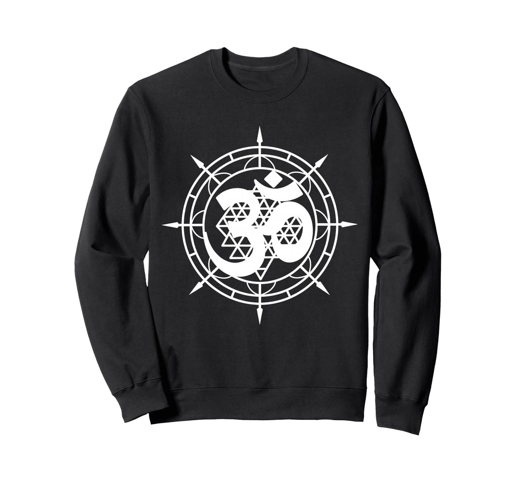 Sacred Geometry Om Symbol Spiritual Sweatshirt - Fun Novelty Design Unisex - T-Shirt, Sweatshirt, Hoodie