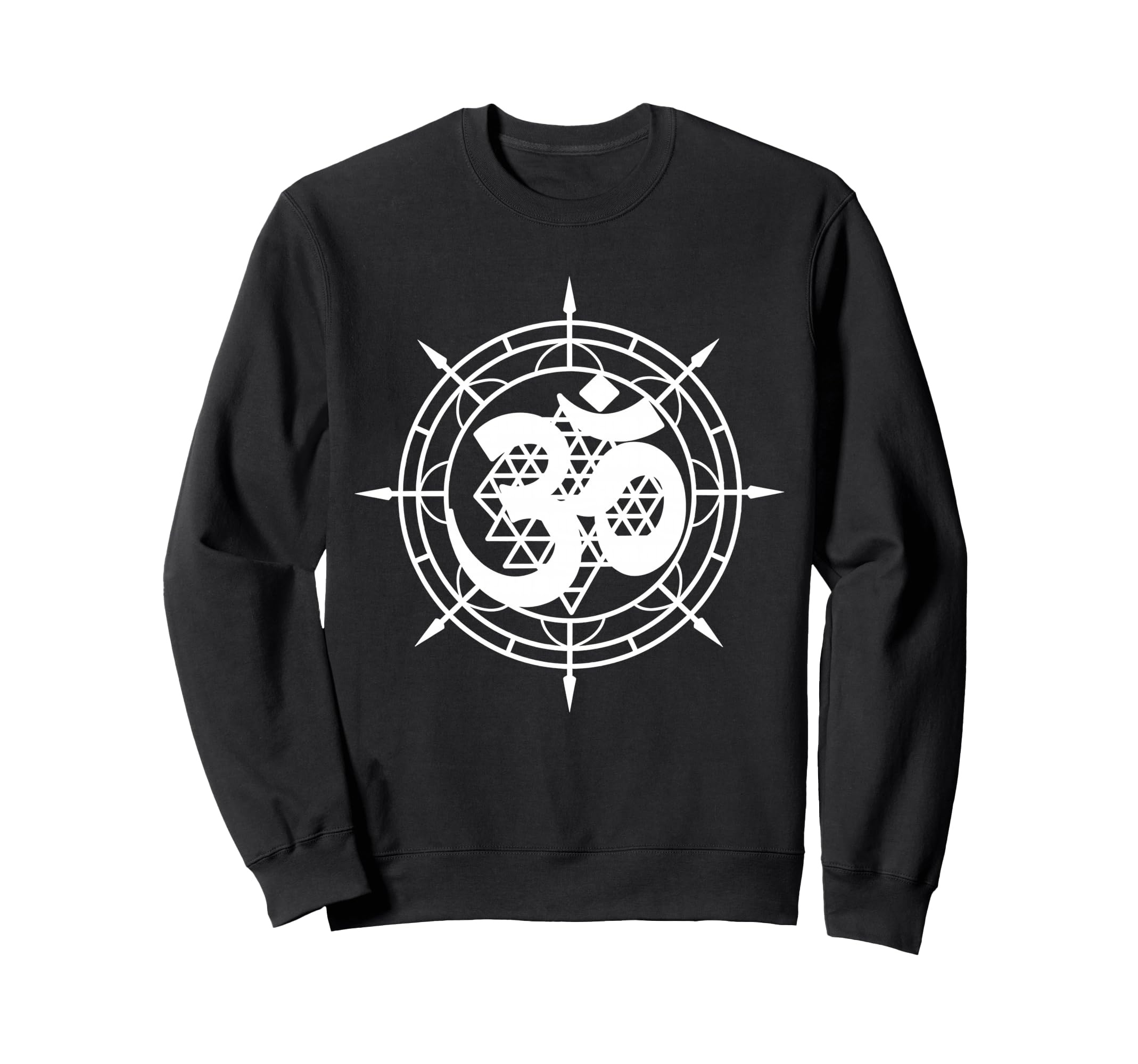 Sacred Geometry Om Symbol Spiritual Sweatshirt - Fun Novelty Design Unisex - T-Shirt, Sweatshirt, Hoodie