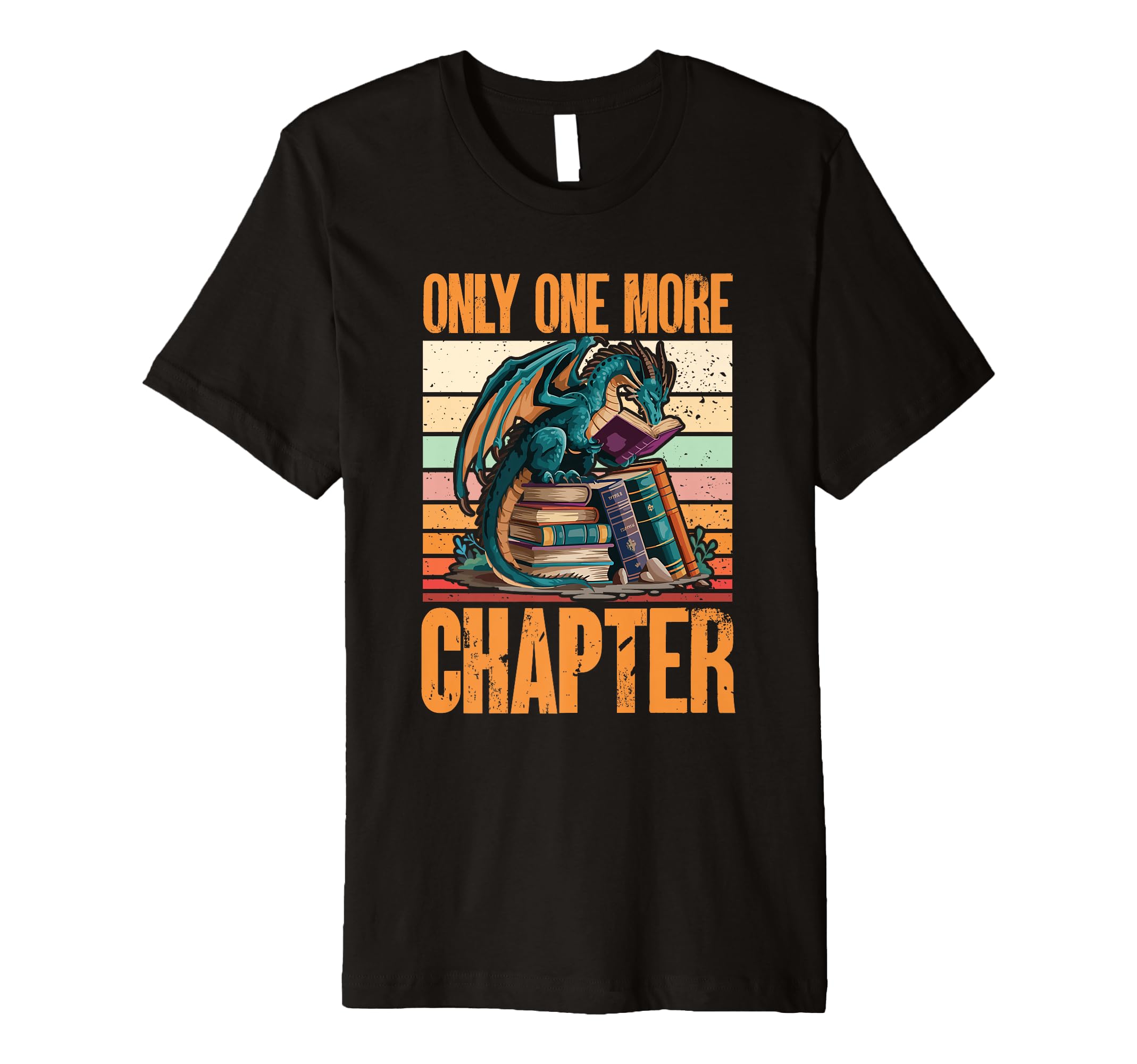Dragon Books One More Chapter Dragon T-Shirt - Minimalist Print for Adults - T-Shirt, Sweatshirt, Hoodie