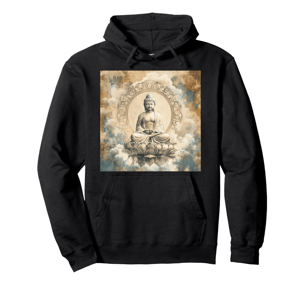 Meditating Buddha Tibetan Buddhism Hoodie - Casual Everyday Wear Unisex - T-Shirt, Sweatshirt, Hoodie