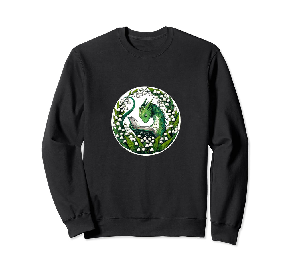 Bookwyrm Fun Book Wyrm Artwork Sweatshirt - Streetwear Style for Adults - T-Shirt, Sweatshirt, Hoodie