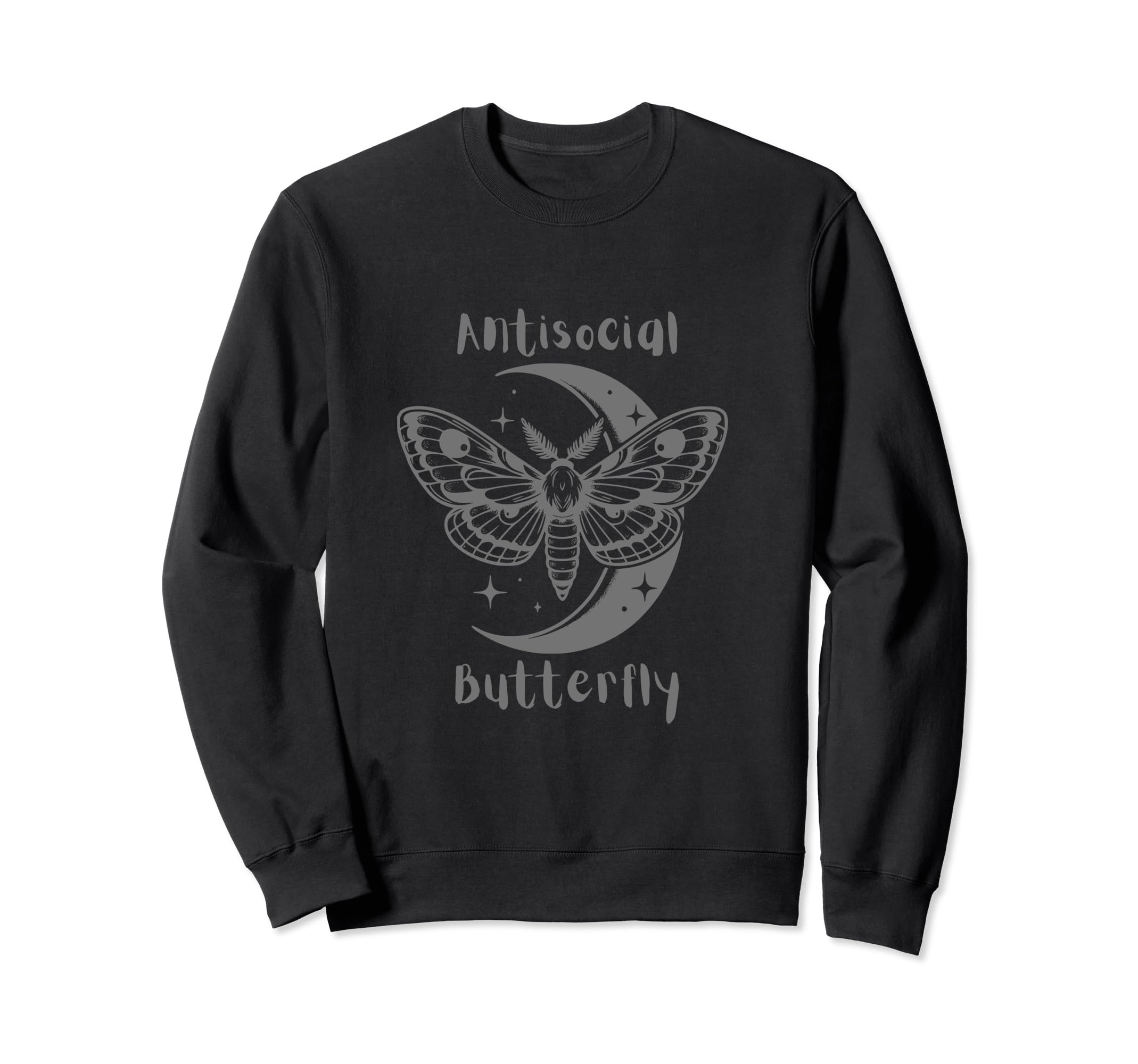 Antisocial Butterfly Sweatshirt - Fun Novelty Design for Adults - T-Shirt, Sweatshirt, Hoodie