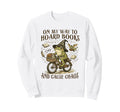 My Way To Hoard Books And Cause Sweatshirt - Fun Novelty Design Men Women - T-Shirt, Sweatshirt, Hoodie