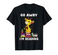 Go Away Im Reading Giraffe Reading T-Shirt - Custom Art Print Men Women - T-Shirt, Sweatshirt, Hoodie