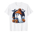 Ghost Drinking Coffee Halloween T-Shirt - Casual Everyday Wear for Adults - T-Shirt, Sweatshirt, Hoodie