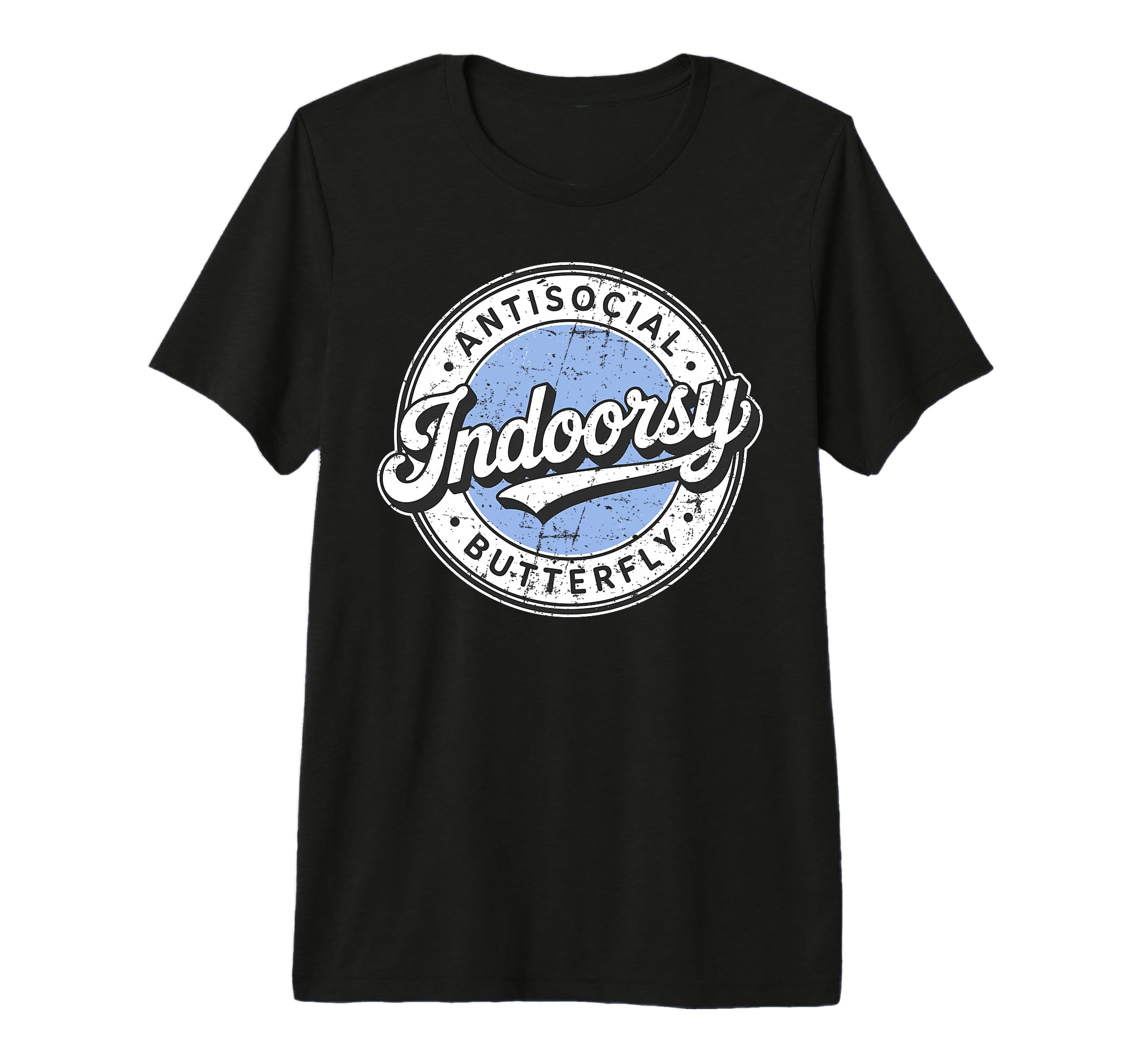 Badge Introvert Indoorsy Antisocial T-Shirt - Graphic Print for Adults - T-Shirt, Sweatshirt, Hoodie