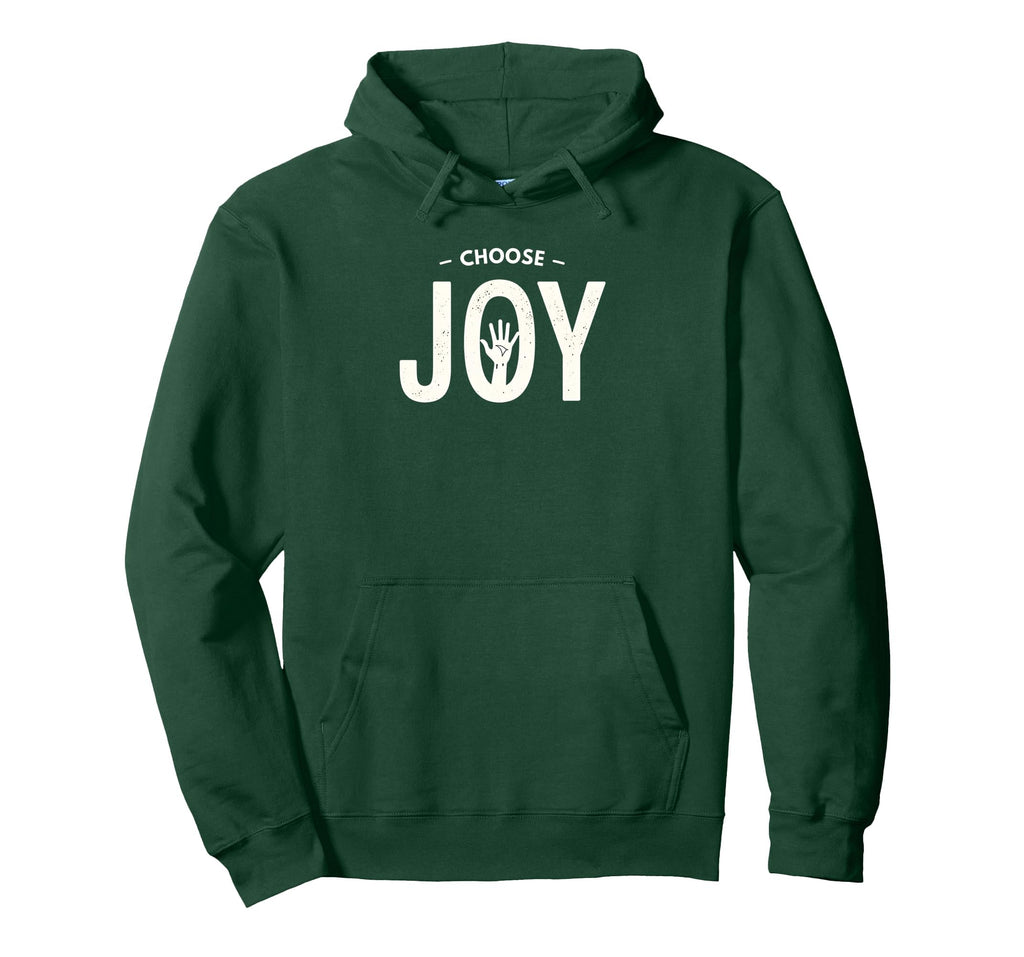 Choose Joy Inspirational Typography Hoodie - Aesthetic Graphic for Adults - T-Shirt, Sweatshirt, Hoodie