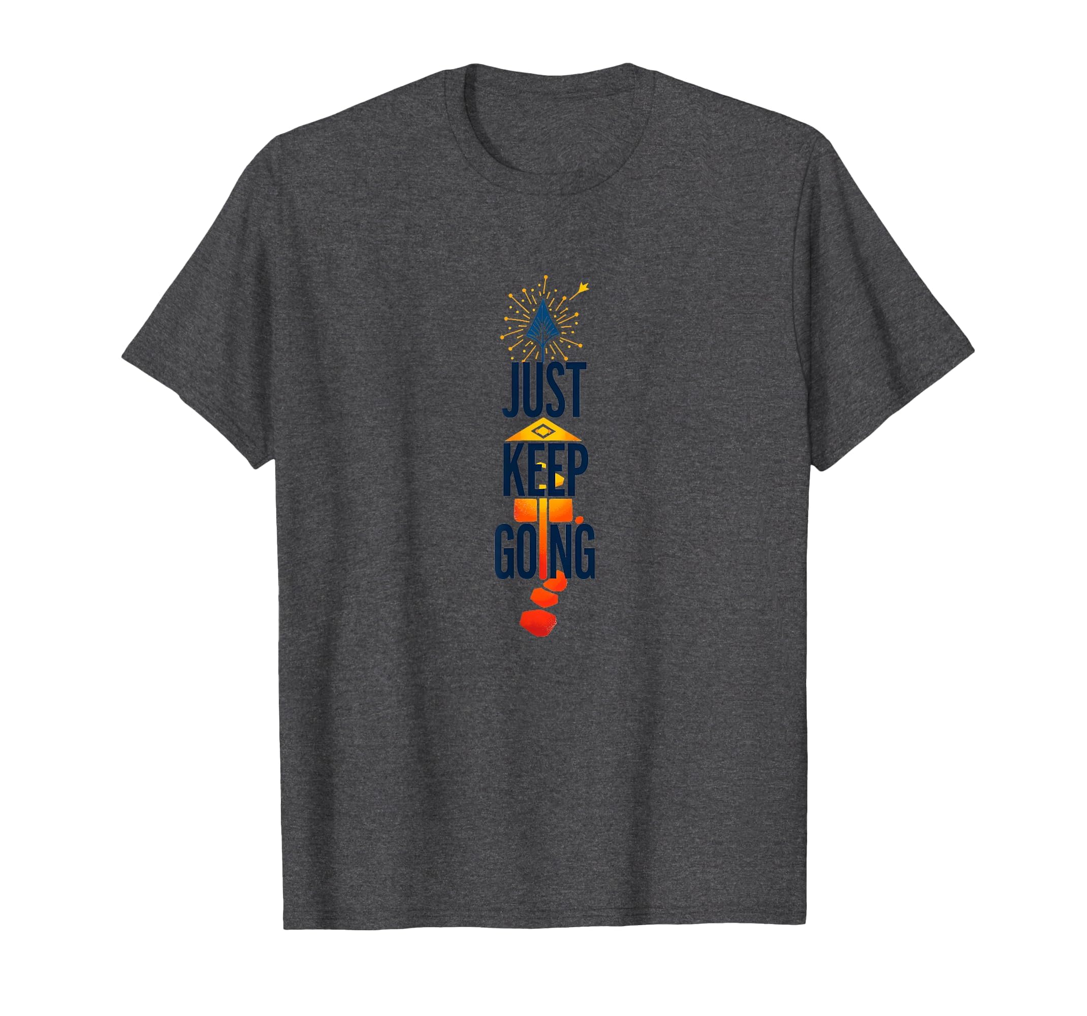 Just Keep Going Inspirational Arrow Dark T-Shirt - Trendy Graphic Unisex - T-Shirt, Sweatshirt, Hoodie